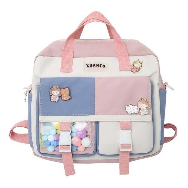 Vízálló gyerek hátizsák zsebbel és rátéttel