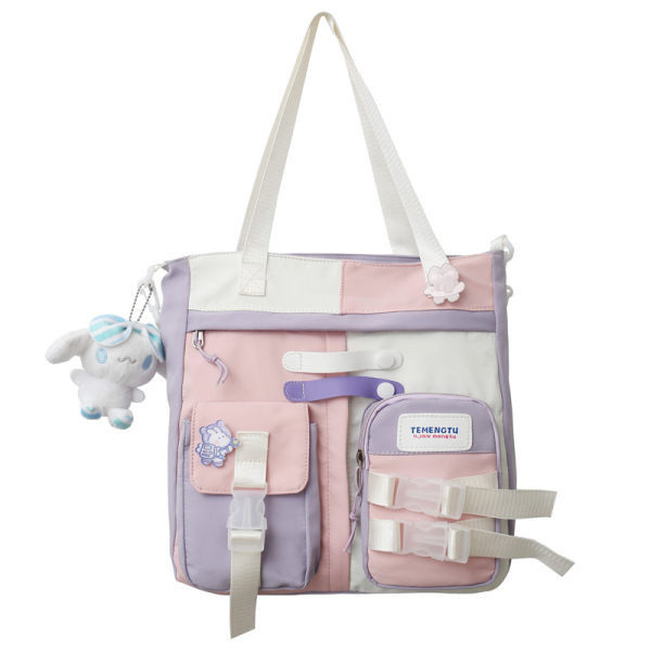 Audekla bērnu soma ar kabatām