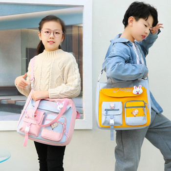 Детска чанта за момче-момиче с джоб и дръжка 