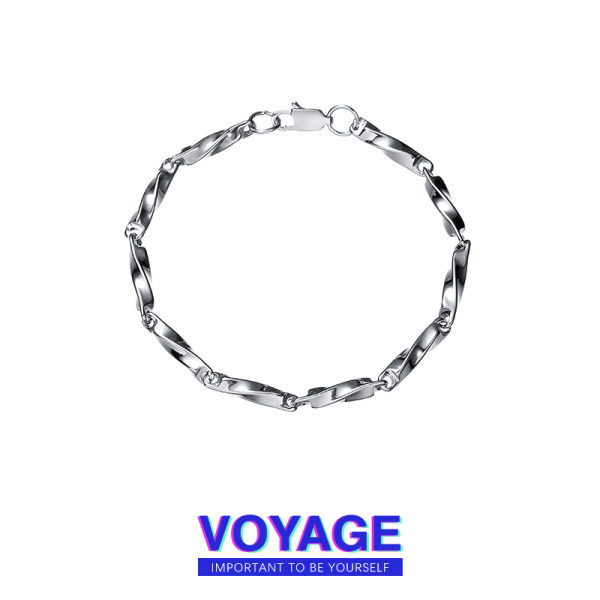 Titāna tērauda rokassprādze vīriešiem