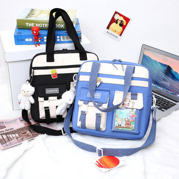 Υφασμάτινη τσάντα-τσάντα πλάτης για κορίτσια με 3D στοιχεία