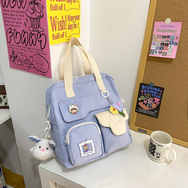 Bērnu soma uz viena pleca ar atslēgu piekariņu