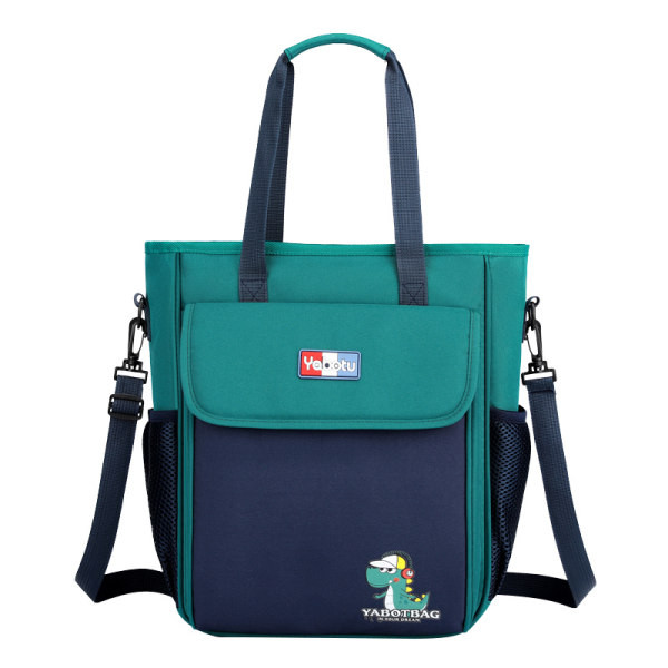 Bērnu soma ar lielu kabatu un rokturi