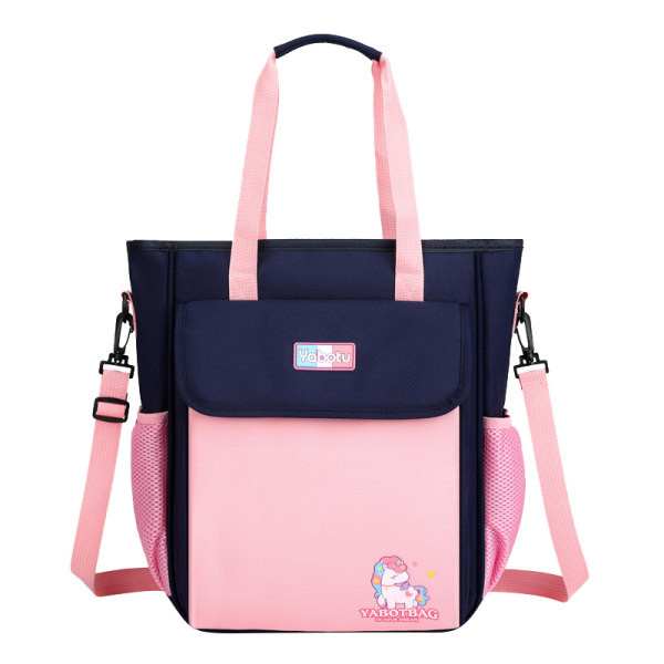 Bērnu soma ar lielu kabatu un rokturi