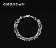 Muška narukvica s kamenčićima u boji