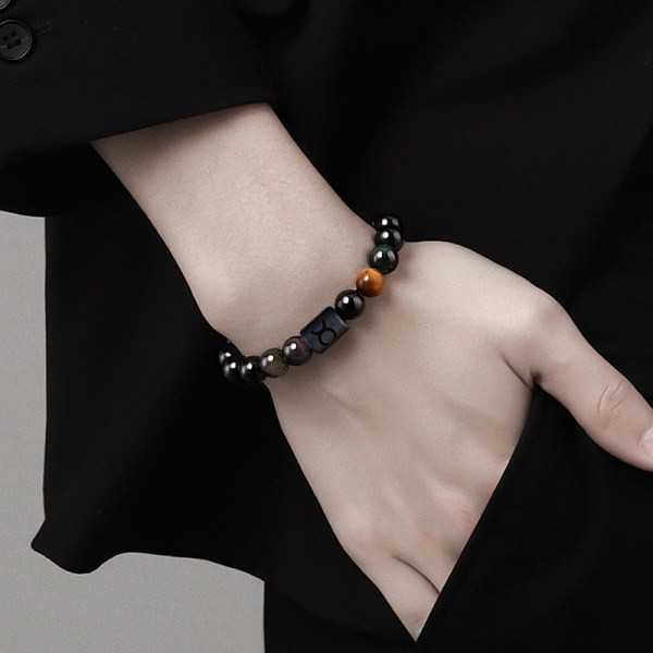 Muška narukvica s perlama za svaki horoskopski znak