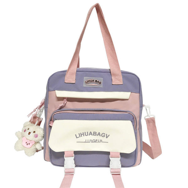 Bērnu soma ar uzrakstu un kabatu