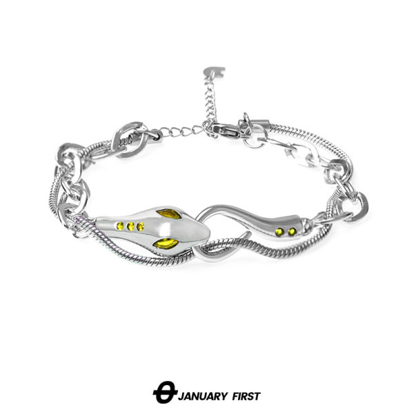 Vīriešu rokassprādze ar metāla apdari