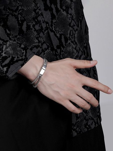 Divrindu vīriešu rokassprādze ar magnētisku sprādzi