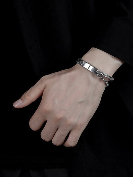 Divrindu vīriešu rokassprādze ar magnētisku sprādzi