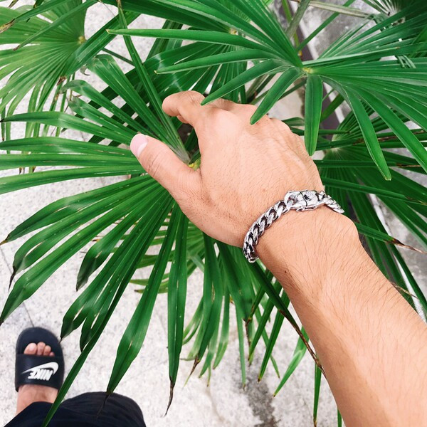 Pletena muška narukvica