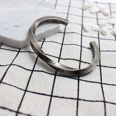 Vīriešu retro titāna tērauda rokassprādze