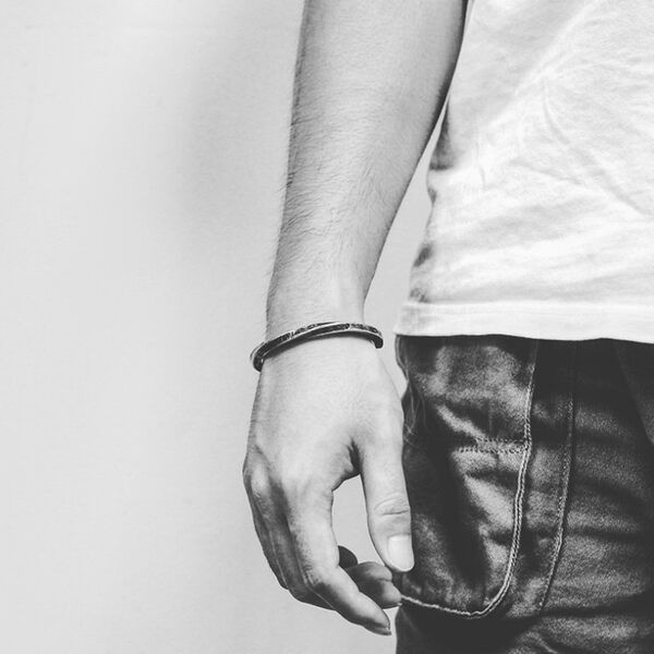 Vīriešu retro titāna tērauda rokassprādze