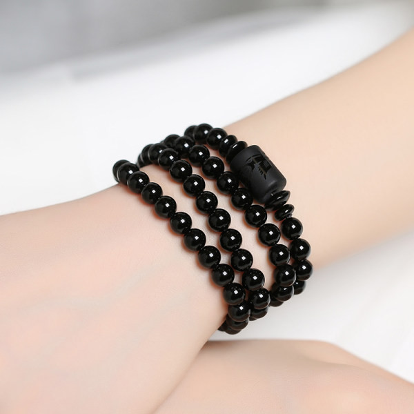 Vīriešu ikdienas rokassprādze ar pērlītēm