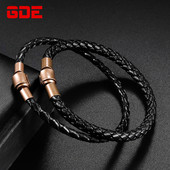 Vīriešu rokassprādzes virve no eko ādas ikdienas modeļa