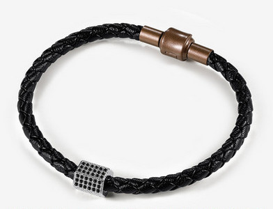 Vīriešu rokassprādzes virve no eko ādas ikdienas modeļa