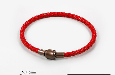 Vīriešu rokassprādzes virve no eko ādas ikdienas modeļa