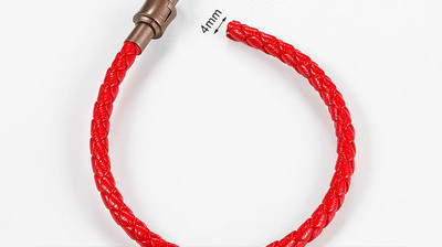 Vīriešu rokassprādzes virve no eko ādas ikdienas modeļa