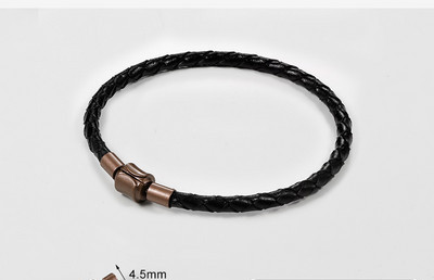 Vīriešu rokassprādzes virve no eko ādas ikdienas modeļa