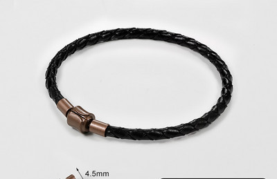 Vīriešu rokassprādzes virve no eko ādas ikdienas modeļa