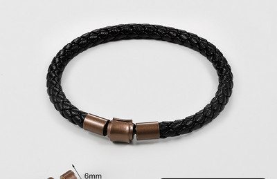 Vīriešu rokassprādzes virve no eko ādas ikdienas modeļa