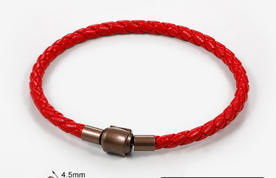 Vīriešu rokassprādzes virve no eko ādas ikdienas modeļa