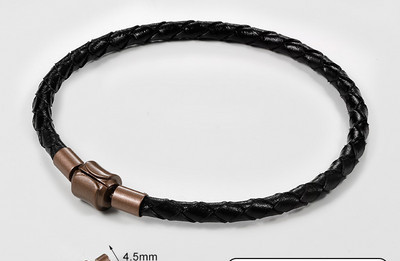 Vīriešu rokassprādzes virve no eko ādas ikdienas modeļa