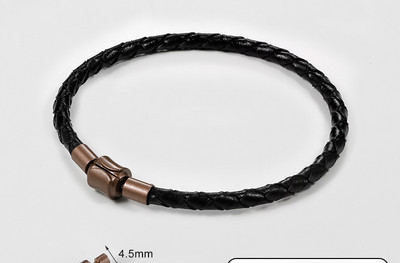 Vīriešu rokassprādzes virve no eko ādas ikdienas modeļa