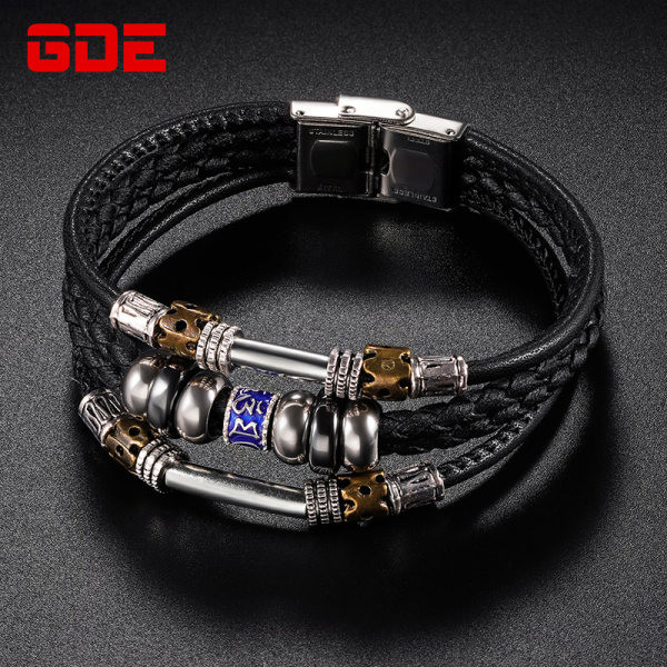 Νέο μοντέλο ανδρικό βραχιόλι από οικολογικό δέρμα