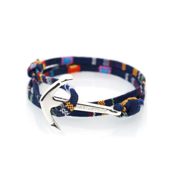 Férfi karkötő horgonyfonás mintával