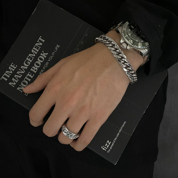 Naujo modelio titano plieno apyranke vyrams