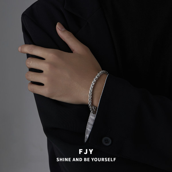 Férfi acél karkötő