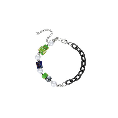 Νέο μοντέλο βραχιόλι με χρωματιστές πέτρες για άνδρες