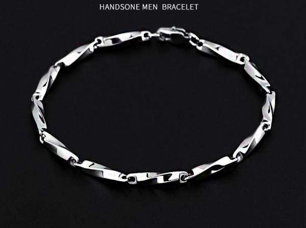 Vīriešu rokassprādze ar metāla aizdari