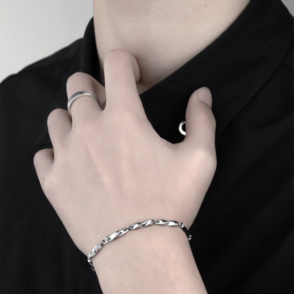 Vīriešu rokassprādze ar metāla aizdari