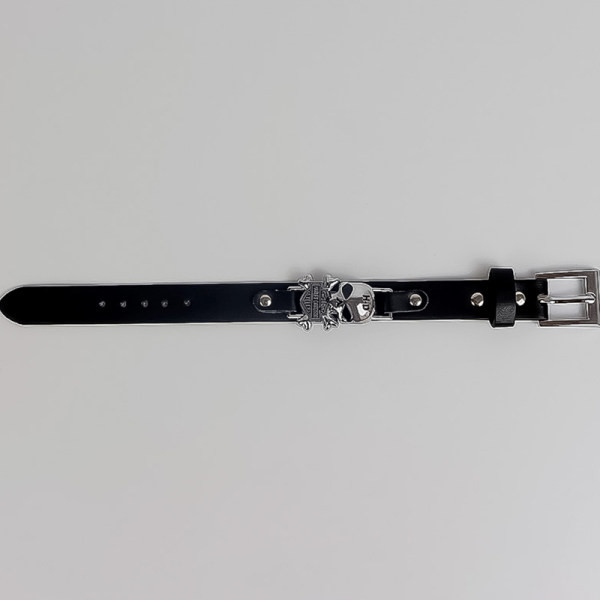 Új modell férfi bőr karkötő fém elemmel