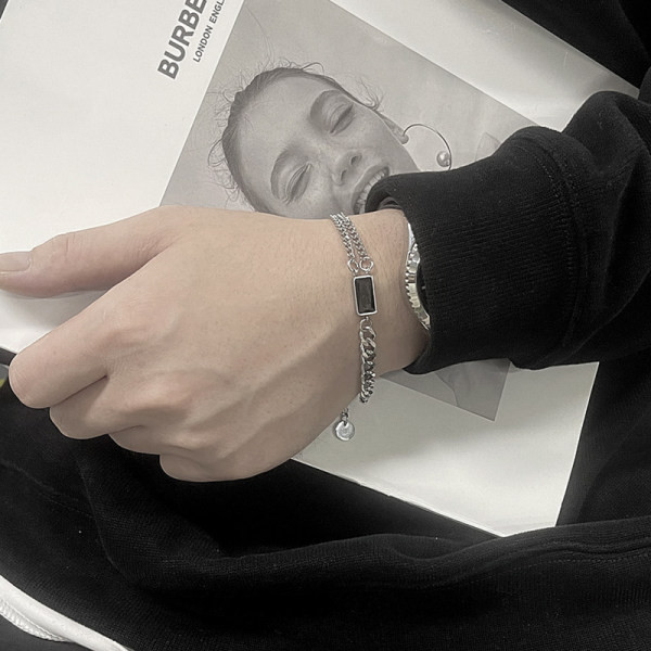 Vīriešu ikdienas akmens rokassprādze