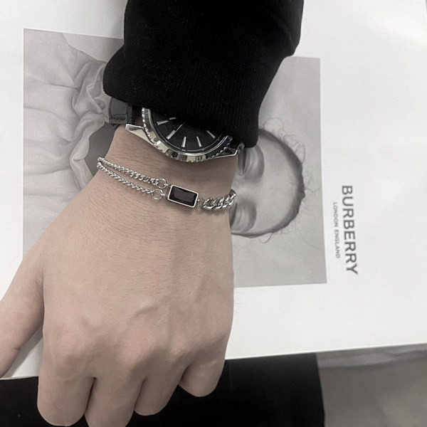 Vīriešu ikdienas akmens rokassprādze