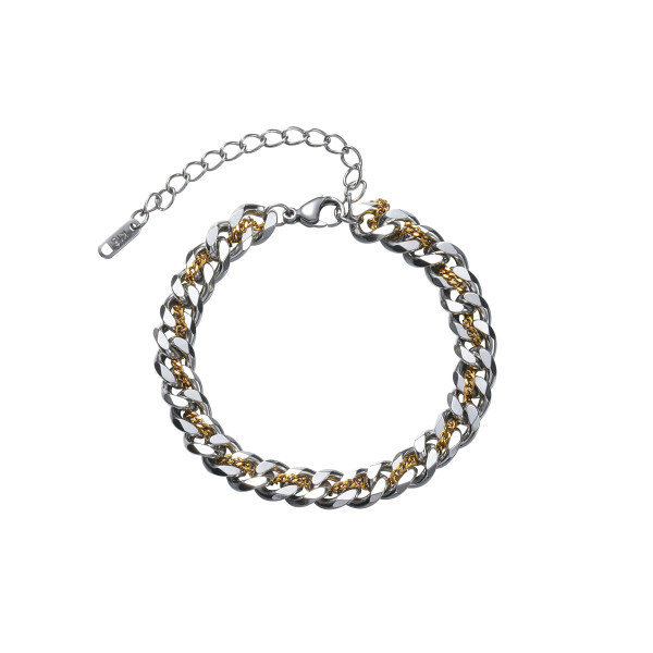 Modern titán acél karkötő férfiaknak