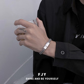 Férfi titán acél karkötő