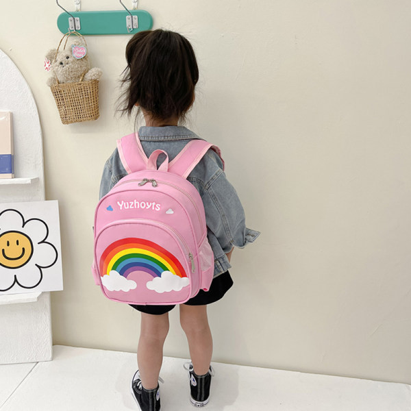 Gyermek textil hátizsák applikációval és felirattal