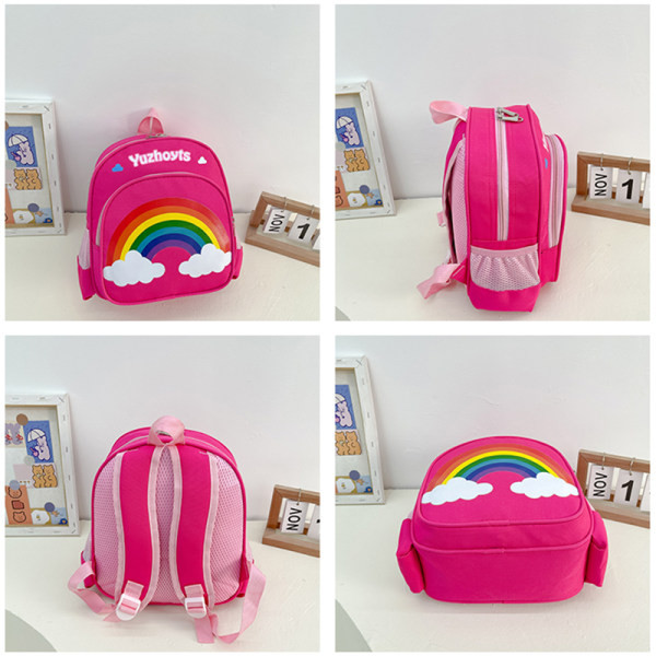 Gyermek textil hátizsák applikációval és felirattal