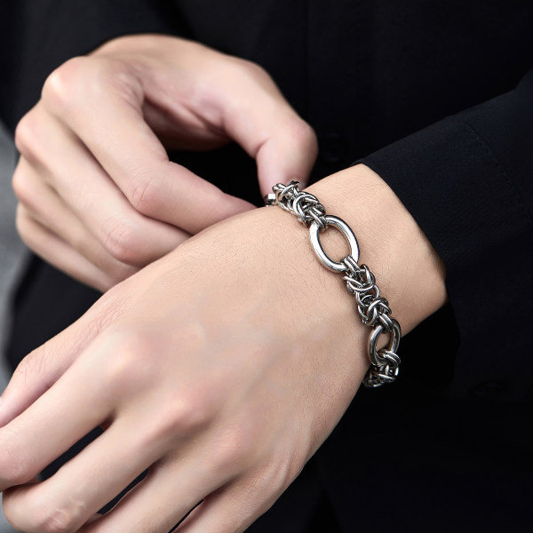 Vīriešu tērauda rokassprādze