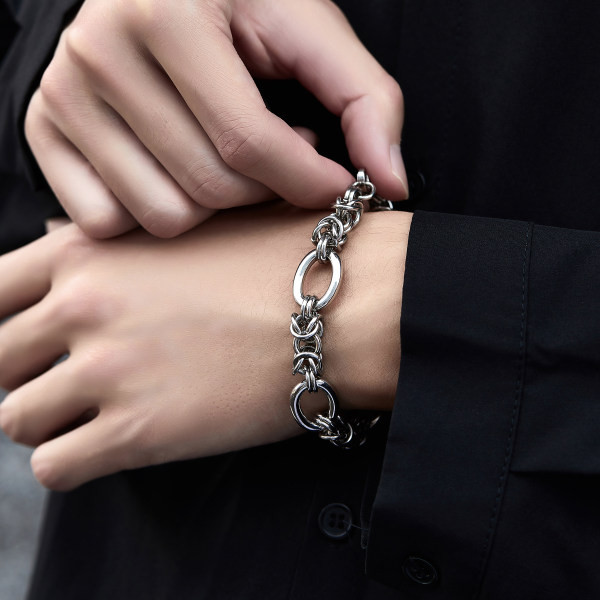 Vīriešu tērauda rokassprādze