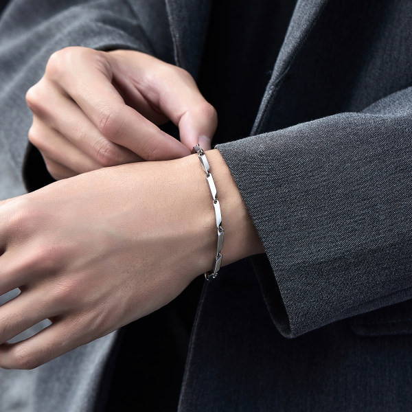 Vīriešu ikdienas tērauda rokassprādze