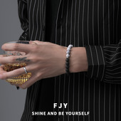 Vīriešu rokassprādzes ikdienas modelis ar pērlītēm