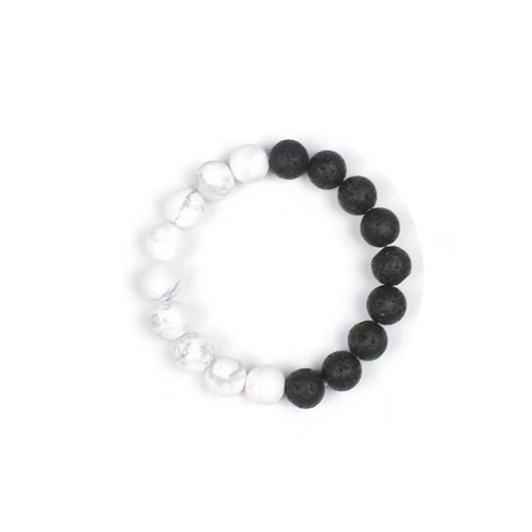 Vīriešu rokassprādzes ikdienas modelis ar pērlītēm