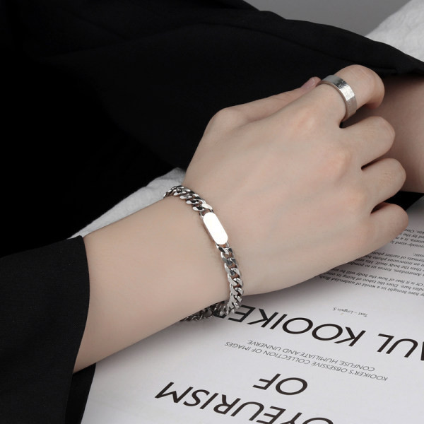 Tīra modeļa vīriešu tērauda rokassprādze