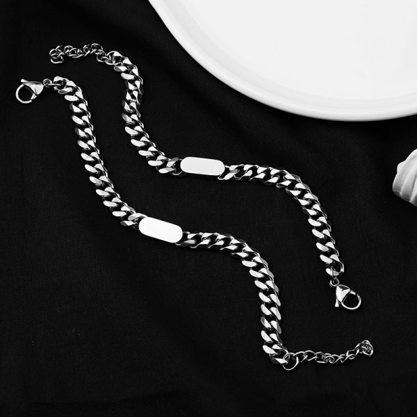 Tīra modeļa vīriešu tērauda rokassprādze