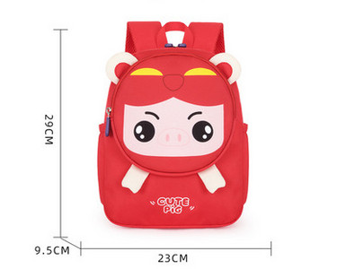 Jauna modeļa bērnu mugursoma ar 3D aplikāciju un uzrakstu